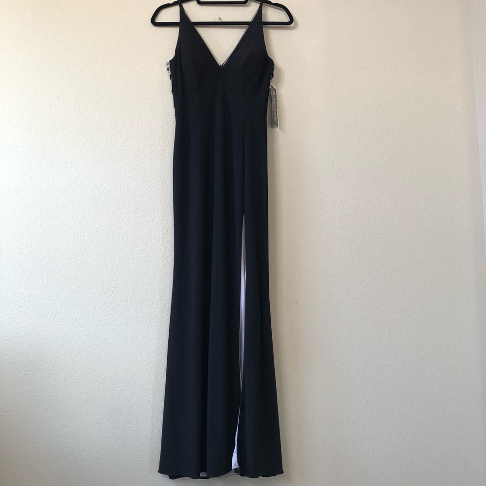 NWT! Xscape Embellished Illusion Gown Dress 2P - Picture 4 of 7